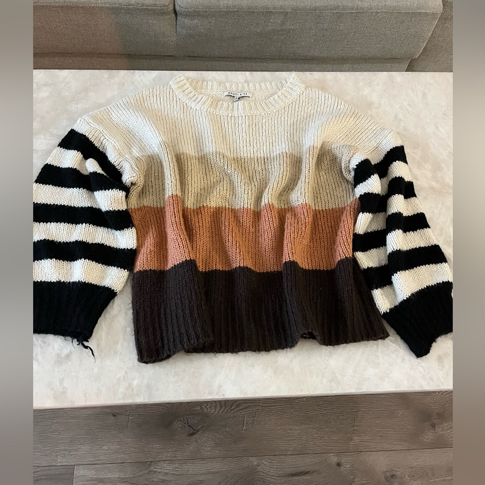 Size medium brown knit sweater
